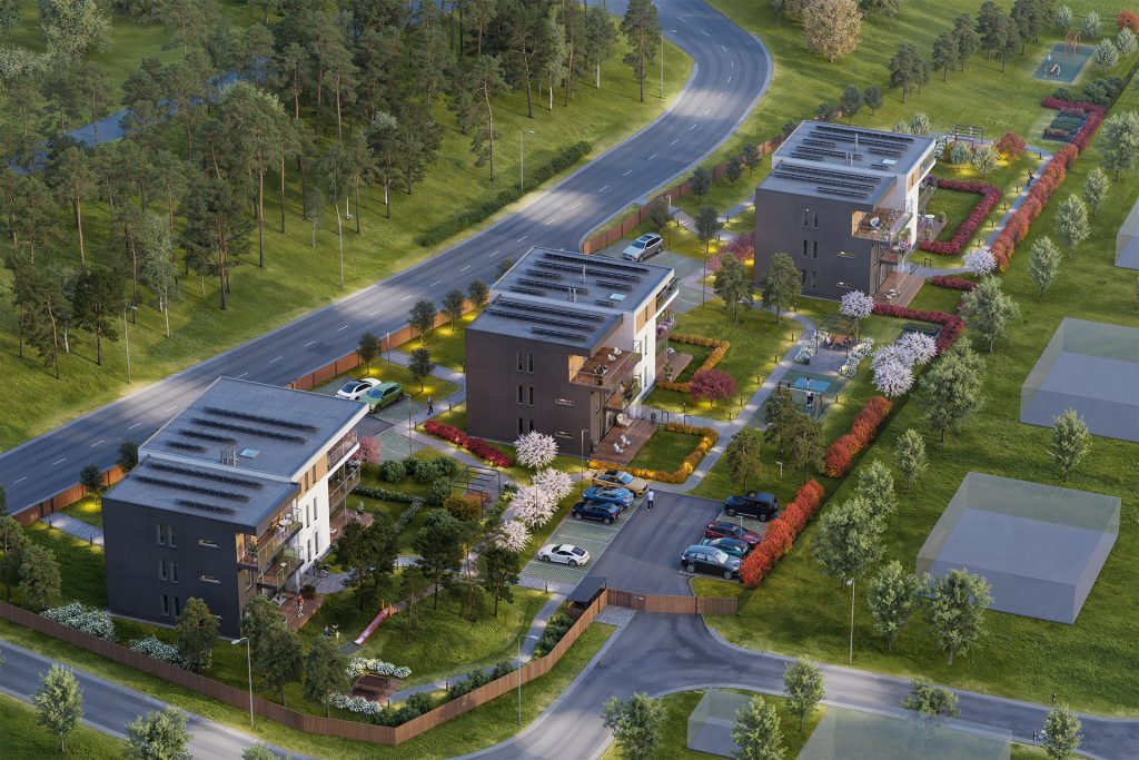 Nõmmeveere Kodud (Kalda 3/1, 3/2, 3/3) (Kalda 3/1, 3/2, 3/3) - Korterelamu - visuaalne