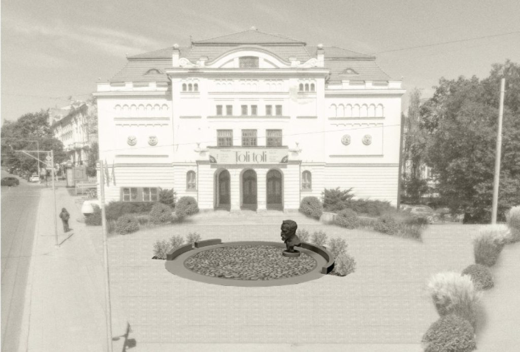 Paminklas Prezidentui A. Smetonai (J. Basanavičiaus g. 13) - Square - visualization