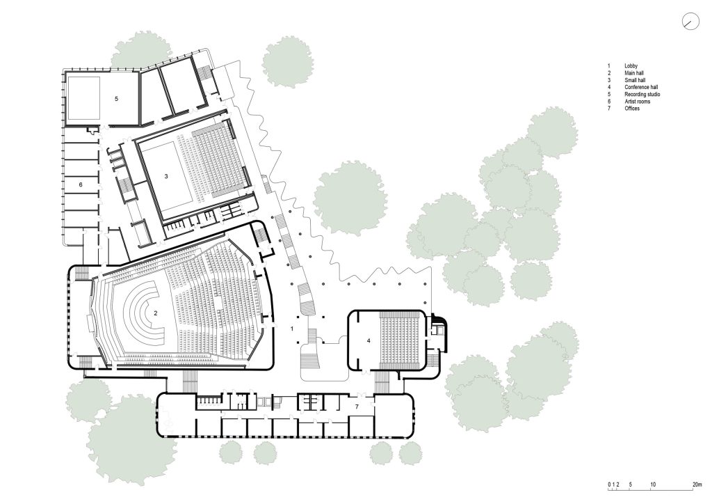 Rīgas Filharmonija (Krišjāņa Valdemāra iela 5) - Concert hall - visualization