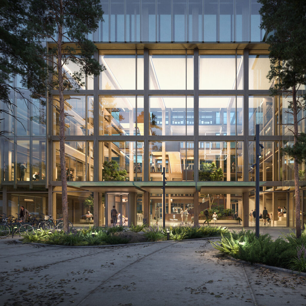 The Pine (Krišjāņa Valdemāra iela 62) - Office center - visualization