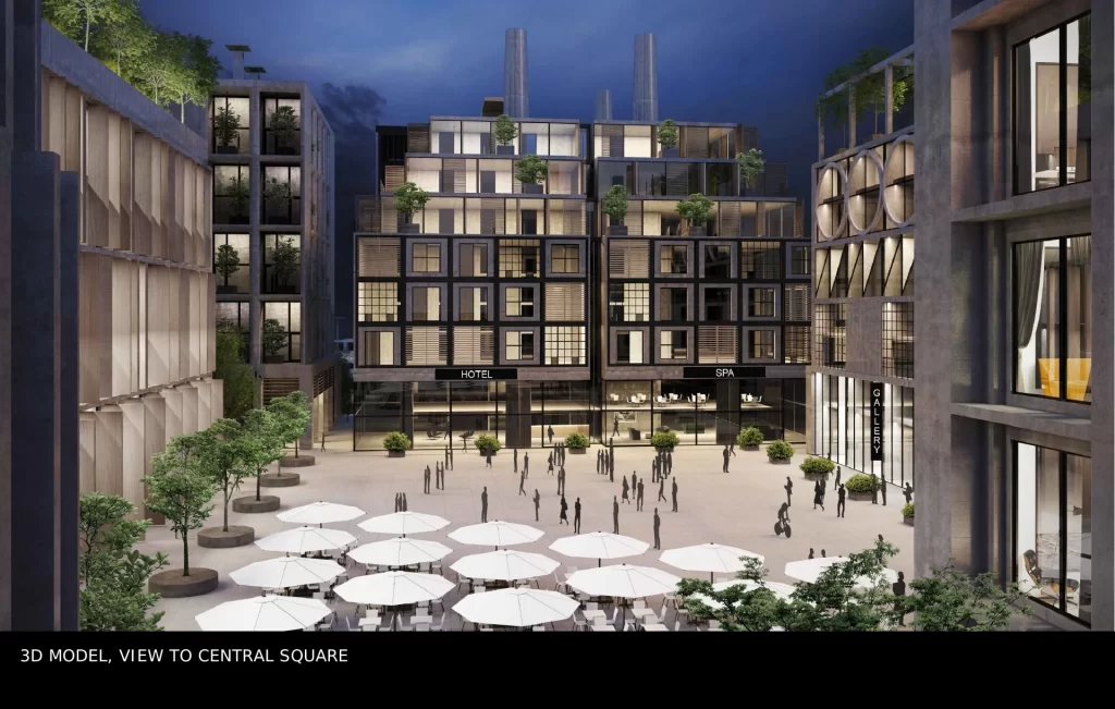 Zvirgzdusala (Krasta iela 7) - Hotel, Multi apartment, Office center - visualization