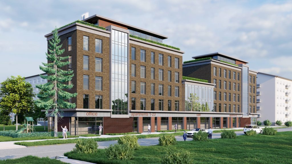 Krišjāņa Valdemāra iela 143 (Krišjāņa Valdemāra iela 143) - Multi apartment, Other commercial - visualization