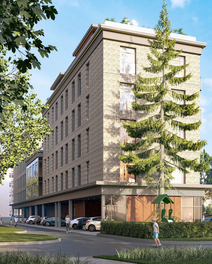 Krišjāņa Valdemāra iela 143 (Krišjāņa Valdemāra iela 143) - Multi apartment, Other commercial - visualization