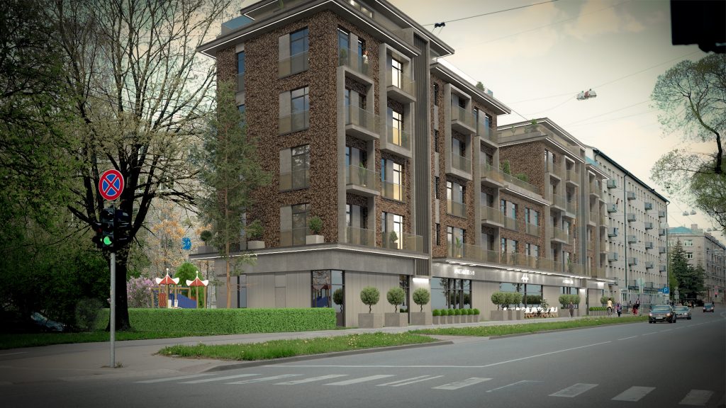 Krišjāņa Valdemāra iela 143 (Krišjāņa Valdemāra iela 143) - Multi apartment, Other commercial - visualization