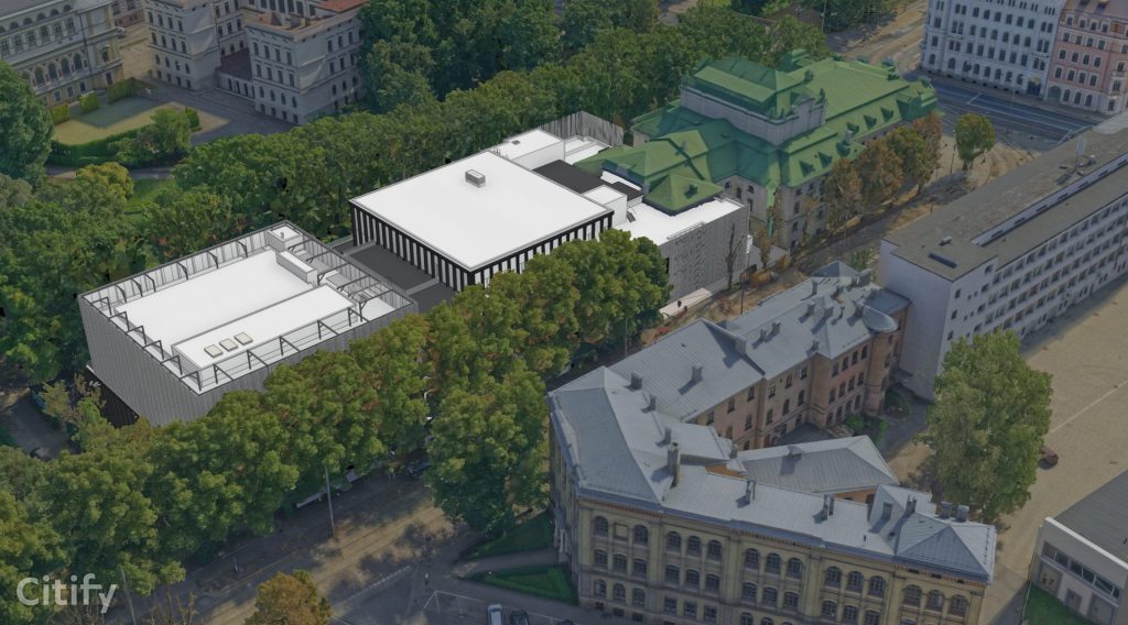 Latvijas Nacionālā teātra piebūve (Kronvalda bulvāris 2) - Cultural center - visualization