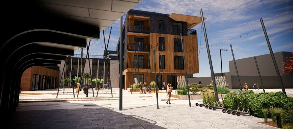 Marati Kvartal (Marati 4a/1, 4a/2) - Co-living, Food services, Multi apartment, Non-food store, Office center, Other commercial - visualization