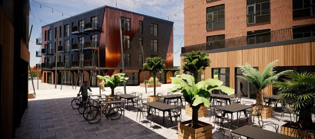 Marati Kvartal (Marati 4a/1, 4a/2) - Co-living, Food services, Multi apartment, Non-food store, Office center, Other commercial - visualization