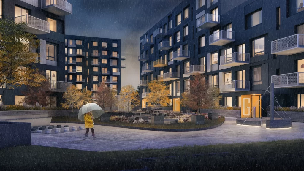 Dienvidu pakavs 3 (Ozolciema iela 4, Īslīces iela 16) - Daudzdzīvokļu nams - vizualizācija