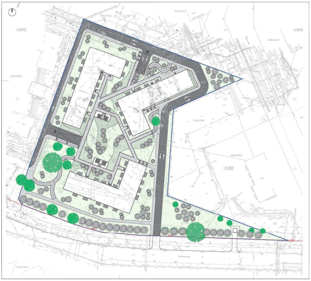 Dienvidu pakavs 3 (Ozolciema iela 4, Īslīces iela 16) - Daudzdzīvokļu nams - vizualizācija