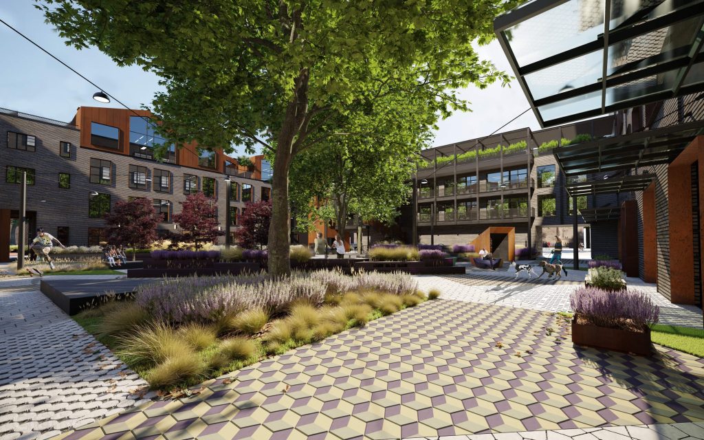 Grīziņdārzs - 1. kārta (Zemitāna iela 7, 9) - Äripark - visuaalne