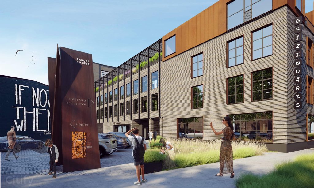 Grīziņdārzs - 1. kārta (Zemitāna iela 7, 9) - Äripark - visuaalne