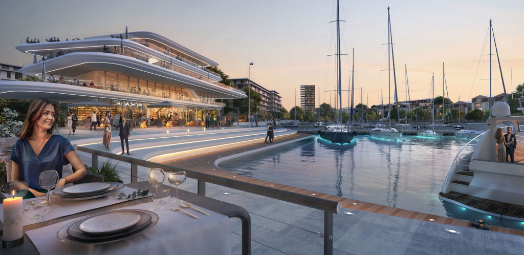 Riga Waterfront (Andrejostas iela) - Multi apartment, Office center, Waterside - visualization