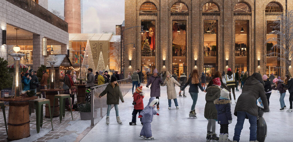 Riga Waterfront (Andrejostas iela) - Multi apartment, Office center, Waterside - visualization