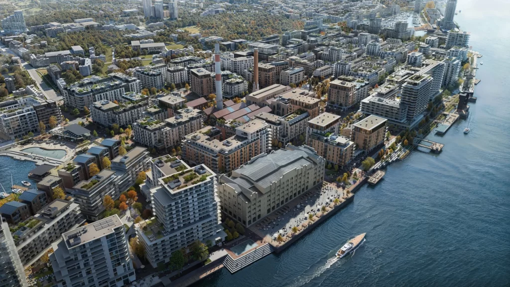 Riga Waterfront (Andrejostas iela) - Multi apartment, Office center, Waterside - visualization