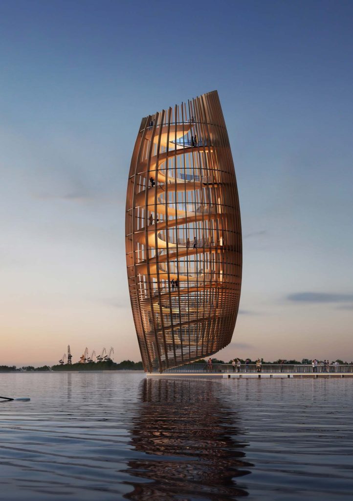 Riga Waterfront (Andrejostas iela) - Multi apartment, Office center, Waterside - visualization