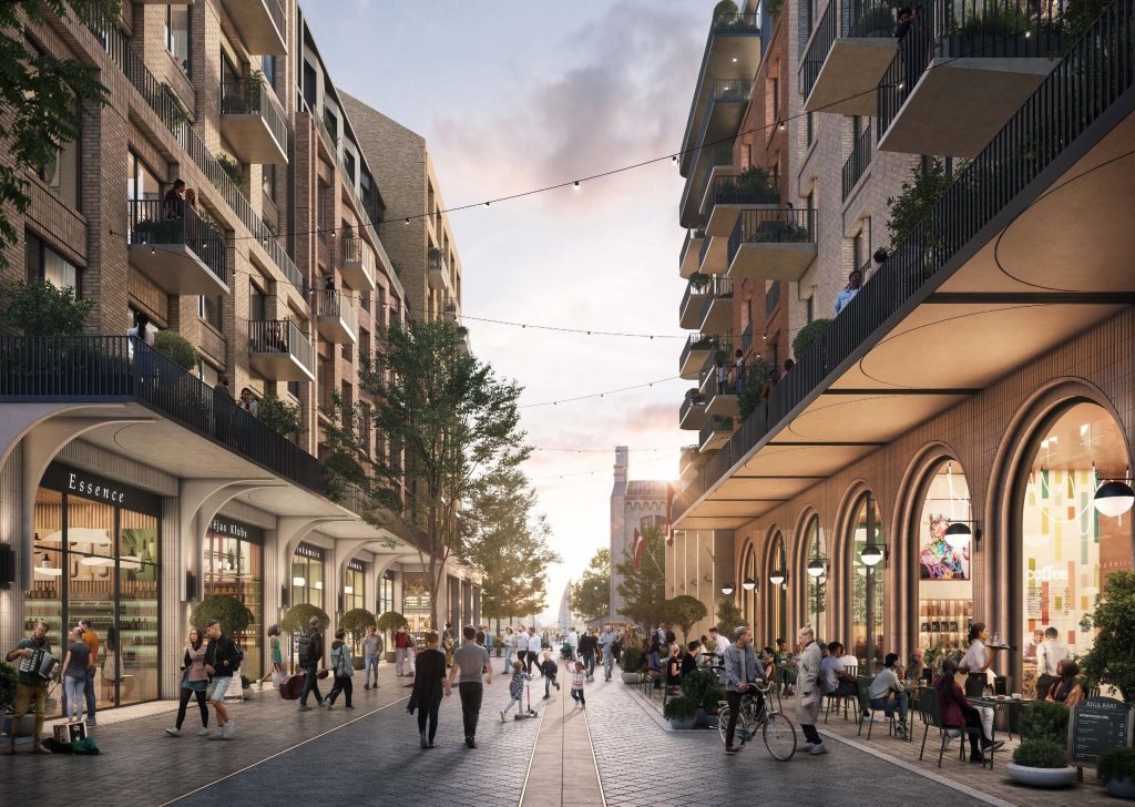 Riga Waterfront (Andrejostas iela) - Multi apartment, Office center, Waterside - visualization