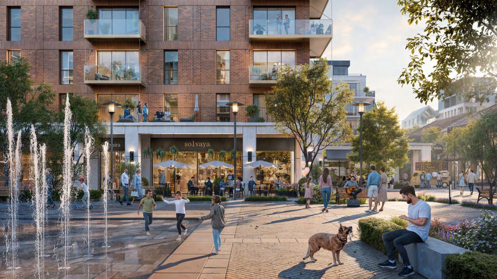 Riga Waterfront (Andrejostas iela) - Multi apartment, Office center, Waterside - visualization