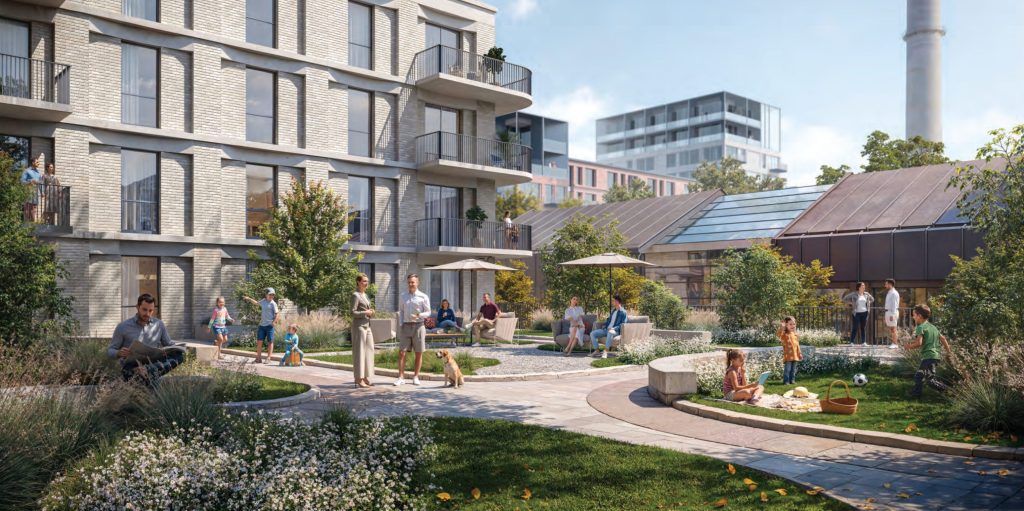 Riga Waterfront (Andrejostas iela) - Multi apartment, Office center, Waterside - visualization