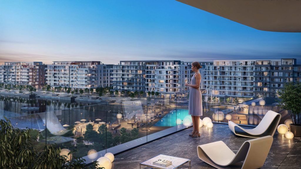 Riga Waterfront (Andrejostas iela) - Multi apartment, Office center, Waterside - visualization