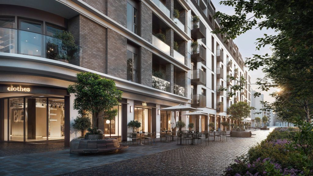 Riga Waterfront (Andrejostas iela) - Multi apartment, Office center, Waterside - visualization