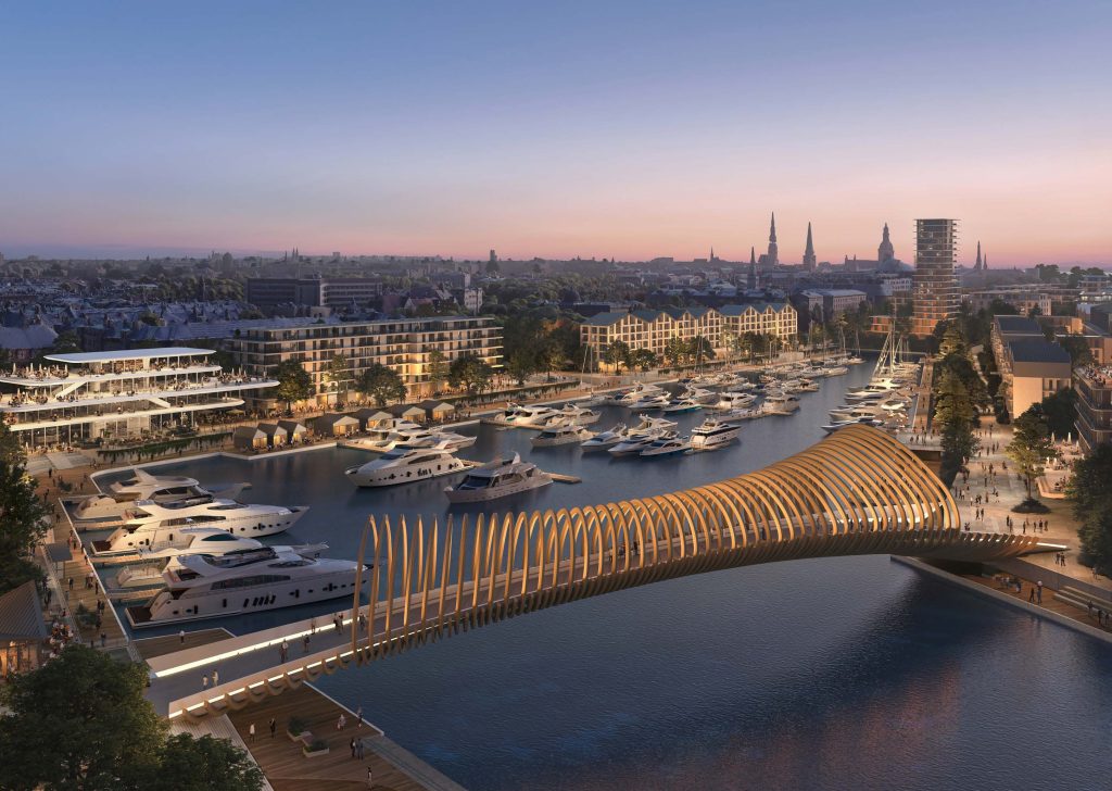 Riga Waterfront (Andrejostas iela) - Multi apartment, Office center, Waterside - visualization