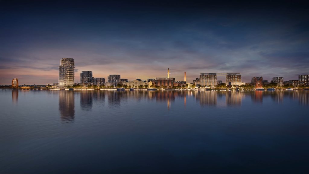 Riga Waterfront (Andrejostas iela) - Multi apartment, Office center, Waterside - visualization