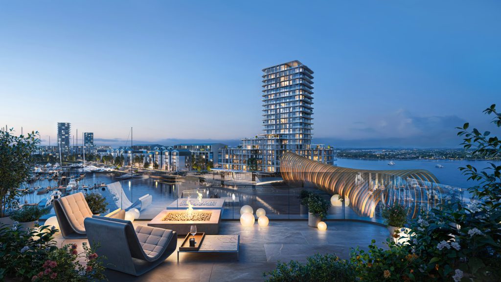 Riga Waterfront (Andrejostas iela) - Multi apartment, Office center, Waterside - visualization