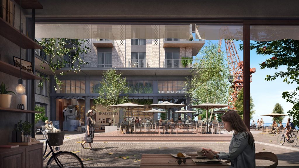 Riga Waterfront (Andrejostas iela) - Multi apartment, Office center, Waterside - visualization