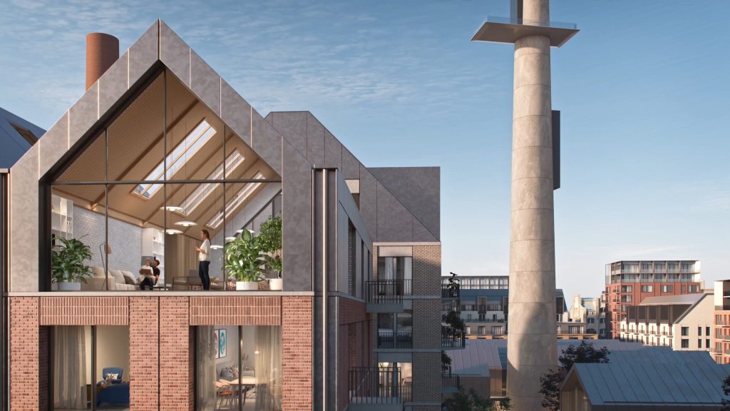 Riga Waterfront (Andrejostas iela) - Multi apartment, Office center, Waterside - visualization