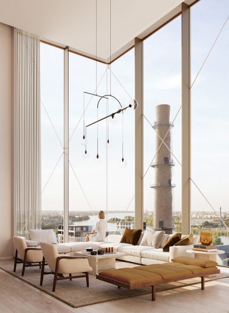 Riga Waterfront (Andrejostas iela) - Multi apartment, Office center, Waterside - visualization