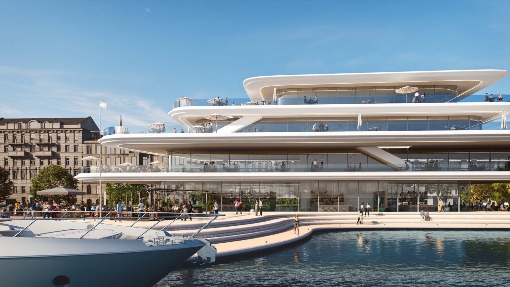 Riga Waterfront (Andrejostas iela) - Multi apartment, Office center, Waterside - visualization