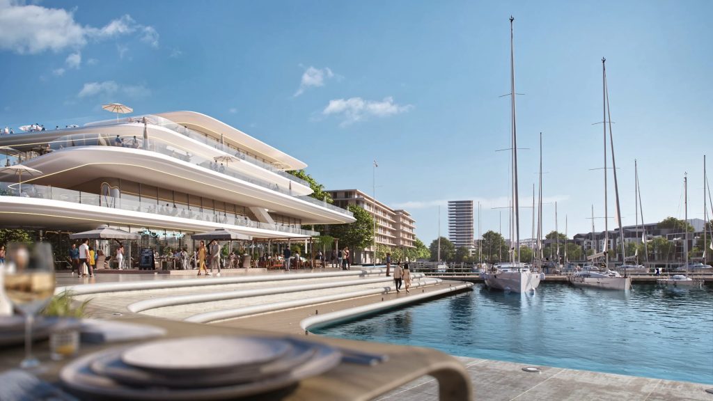 Riga Waterfront (Andrejostas iela) - Multi apartment, Office center, Waterside - visualization