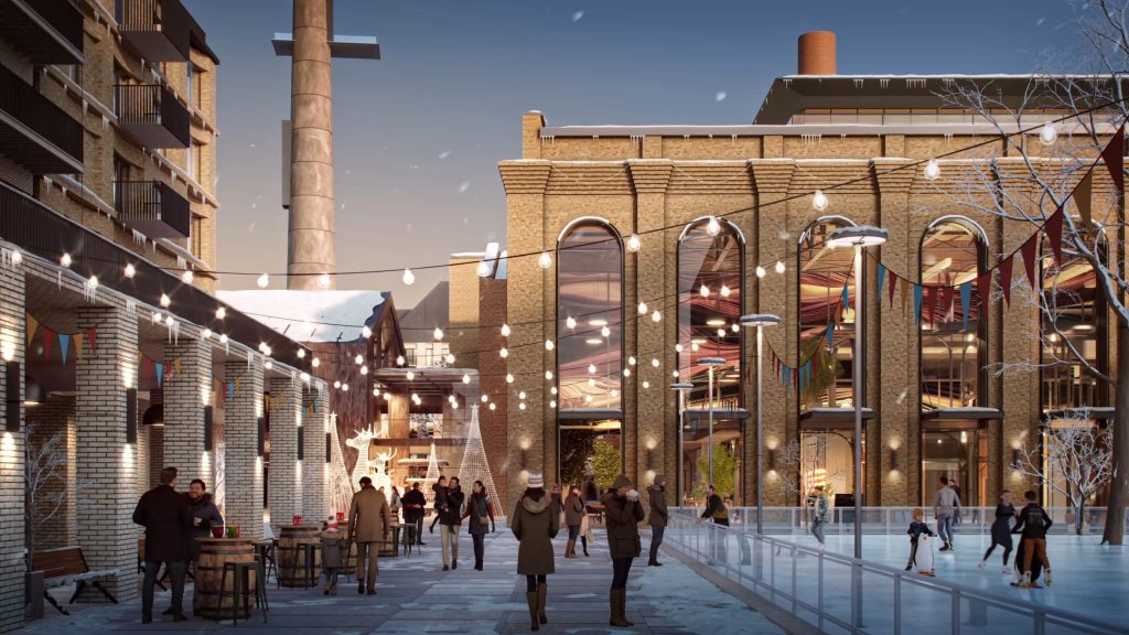 Riga Waterfront (Andrejostas iela) - Multi apartment, Office center, Waterside - visualization