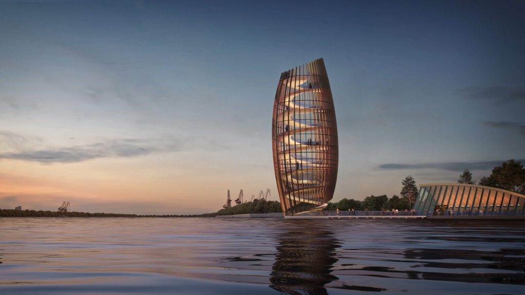 Riga Waterfront (Andrejostas iela) - Multi apartment, Office center, Waterside - visualization