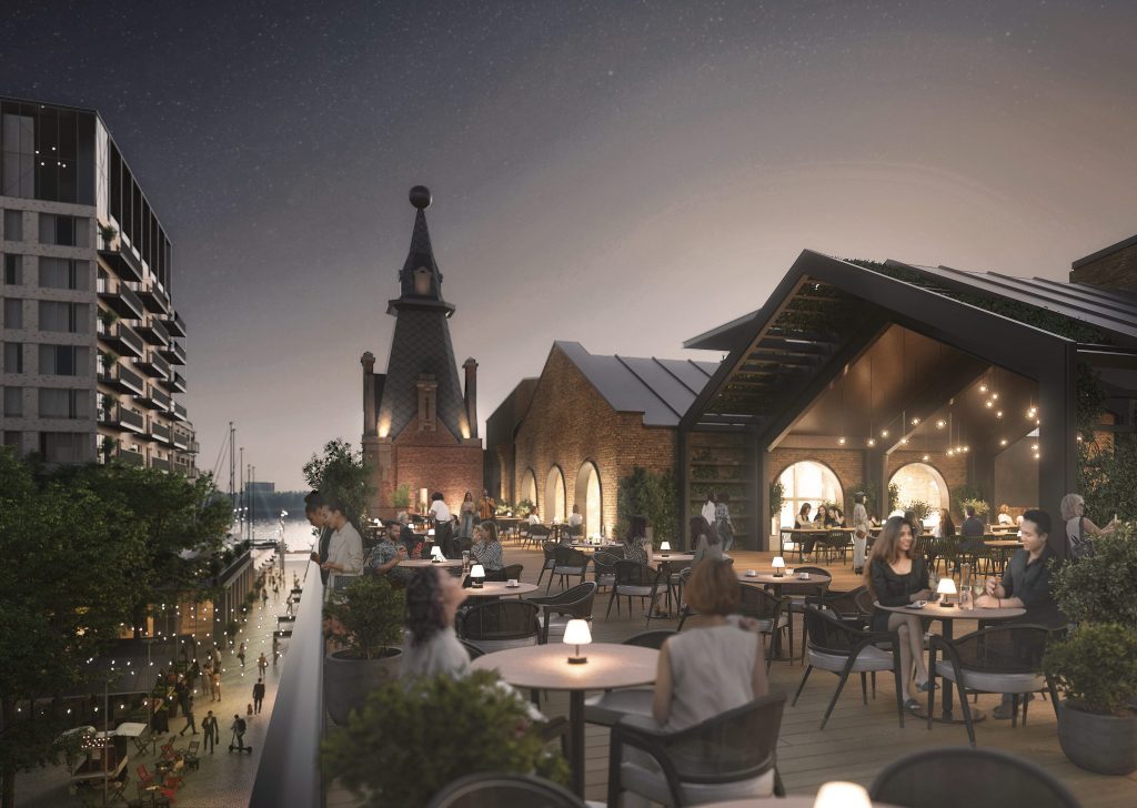 Riga Waterfront (Andrejostas iela) - Multi apartment, Office center, Waterside - visualization