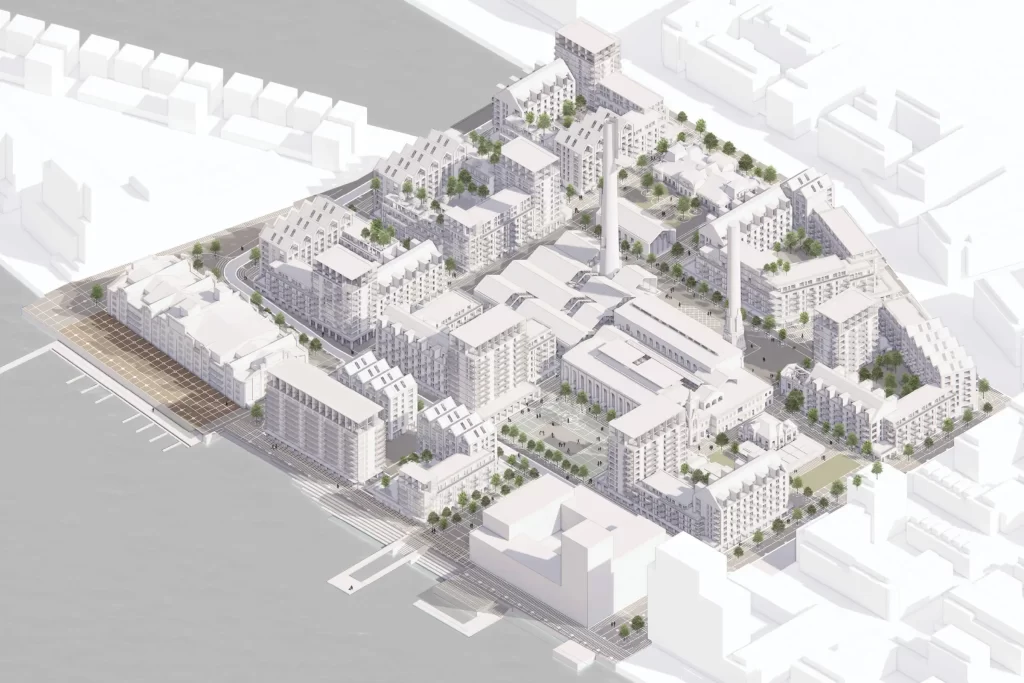 Riga Waterfront (Andrejostas iela) - Multi apartment, Office center, Waterside - visualization