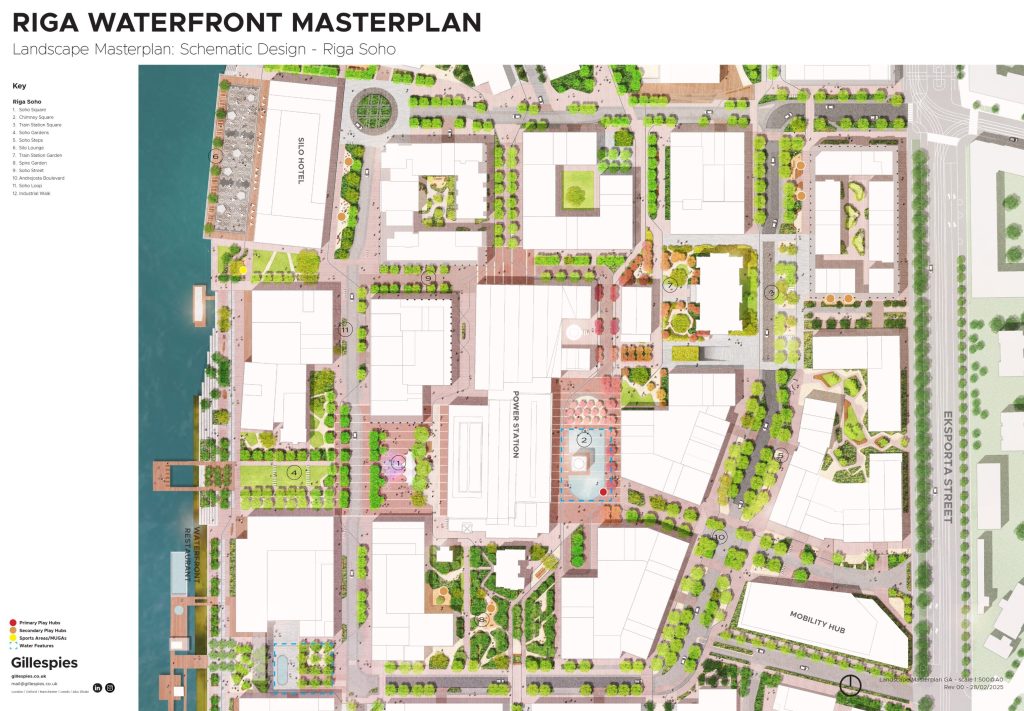 Riga Waterfront (Andrejostas iela) - Multi apartment, Office center, Waterside - visualization