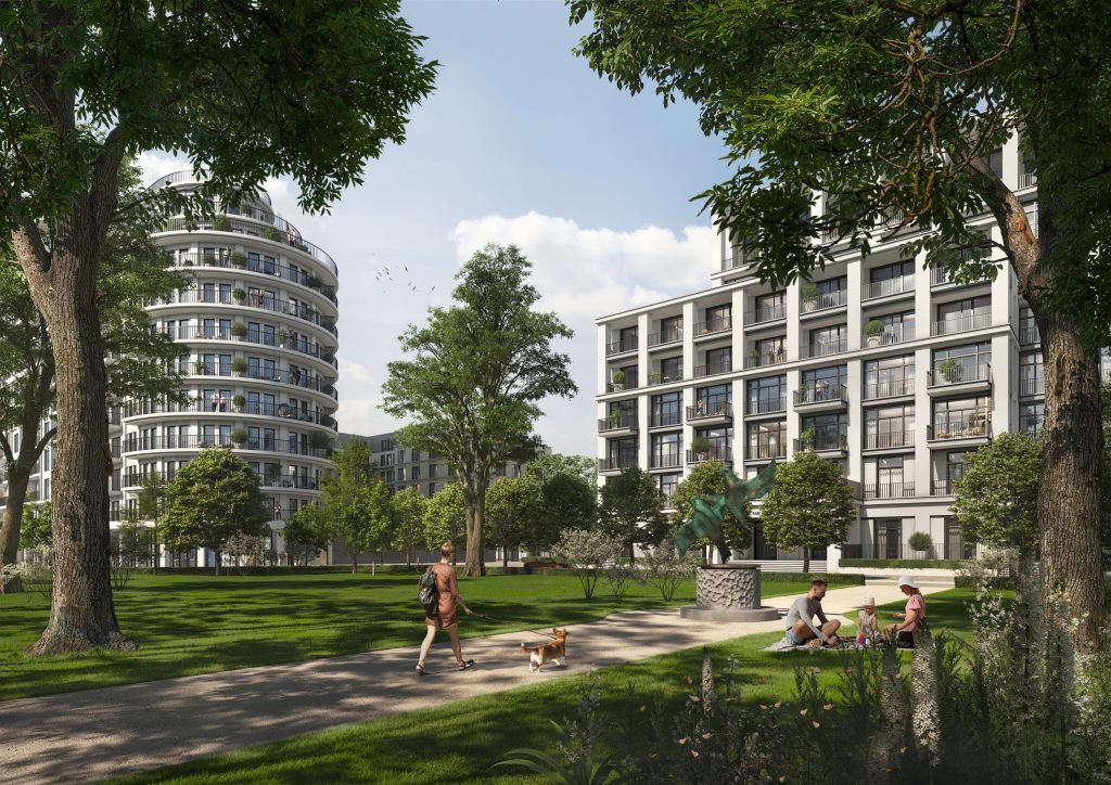 Riga Waterfront (Andrejostas iela) - Multi apartment, Office center, Waterside - visualization