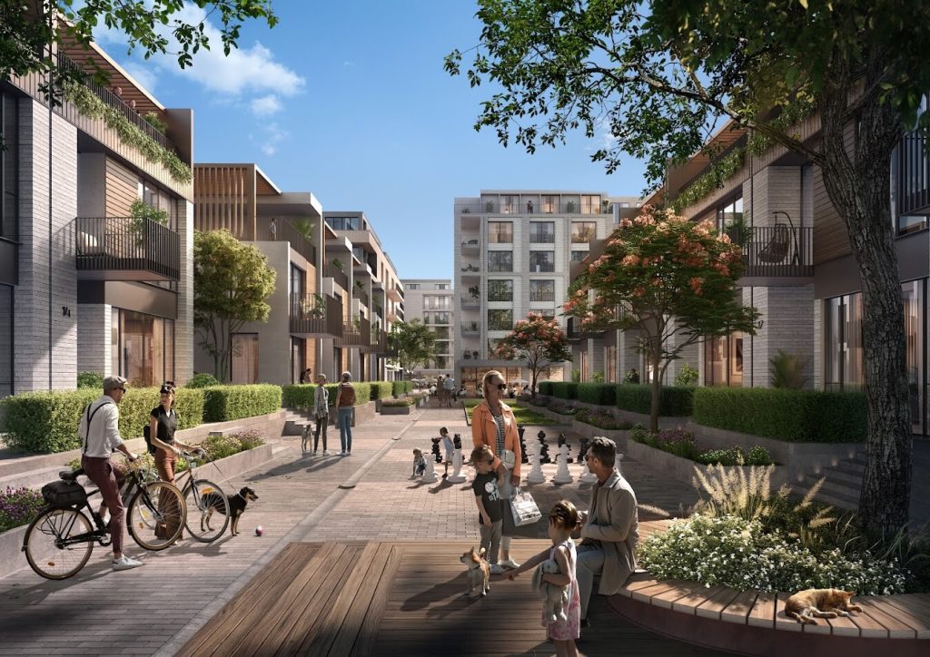 Riga Waterfront (Andrejostas iela) - Multi apartment, Office center, Waterside - visualization