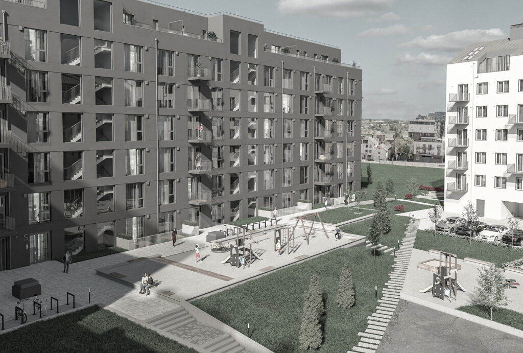 Viesturdārzs - 3. kārta (Rūpniecības iela 33) - Multi apartment - visualization