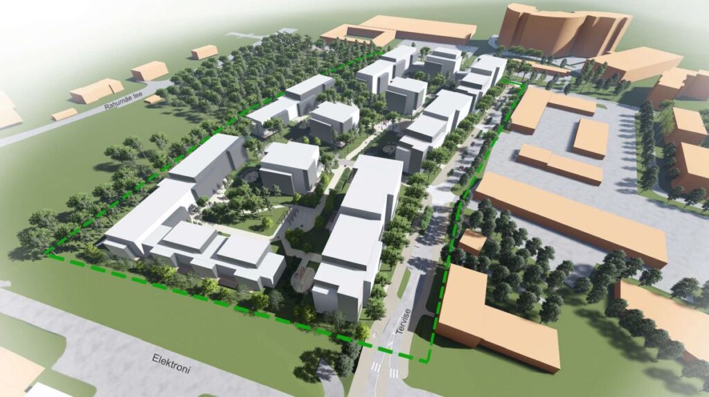 Tuisu 21 / Tervise 2, 2a, 4 (Tuisu 21 / Tervise 2, 2a, 4) - Multi apartment, Non-food store, Other commercial - visualization