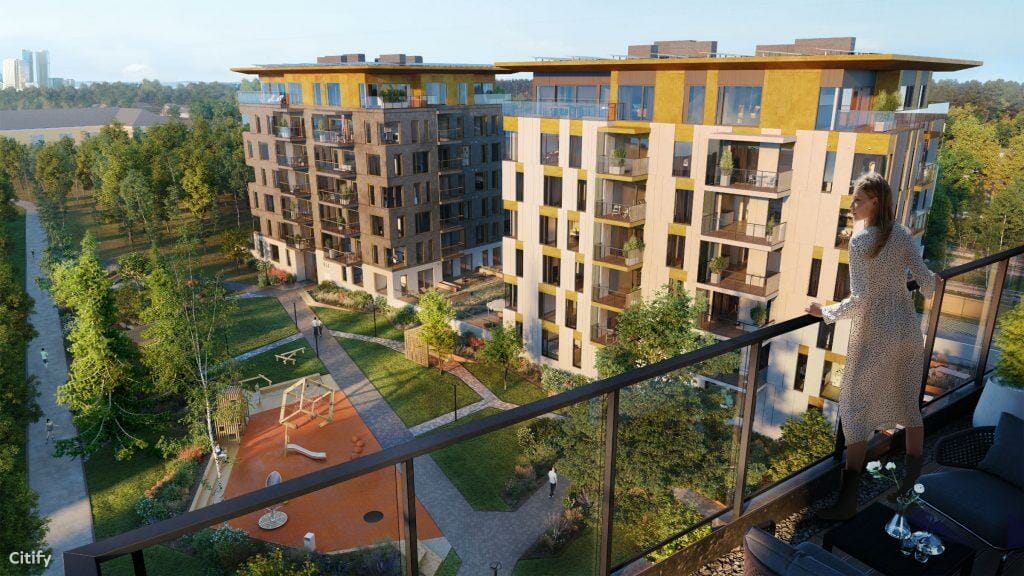 Türi Kvartal (Türi 9/1, 9/2) (Türi 9/1, 9/2) - Multi apartment - visualization