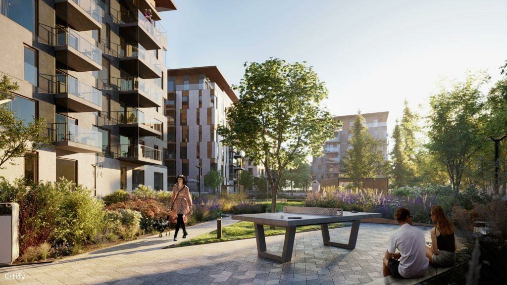 Türi Kvartal (Türi 9/1, 9/2) (Türi 9/1, 9/2) - Multi apartment - visualization