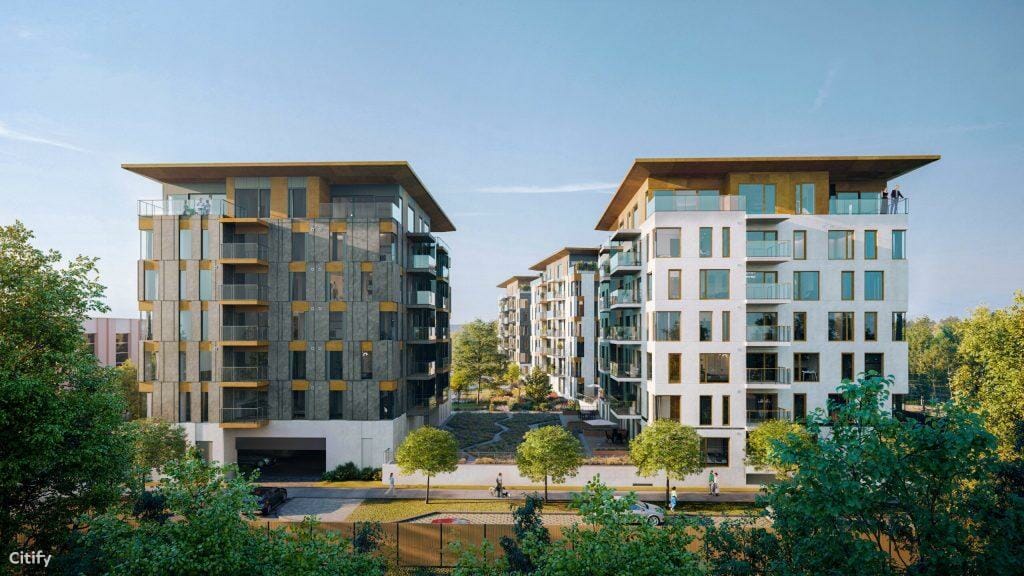 Türi Kvartal (Türi 9/1, 9/2) (Türi 9/1, 9/2) - Multi apartment - visualization