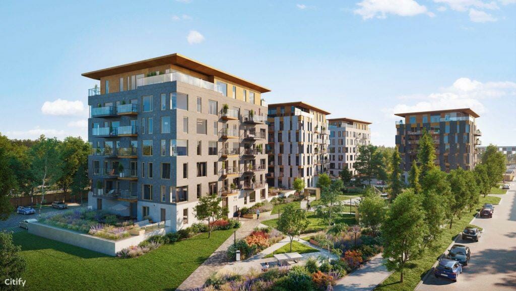 Türi Kvartal (Türi 9/1, 9/2) (Türi 9/1, 9/2) - Multi apartment - visualization