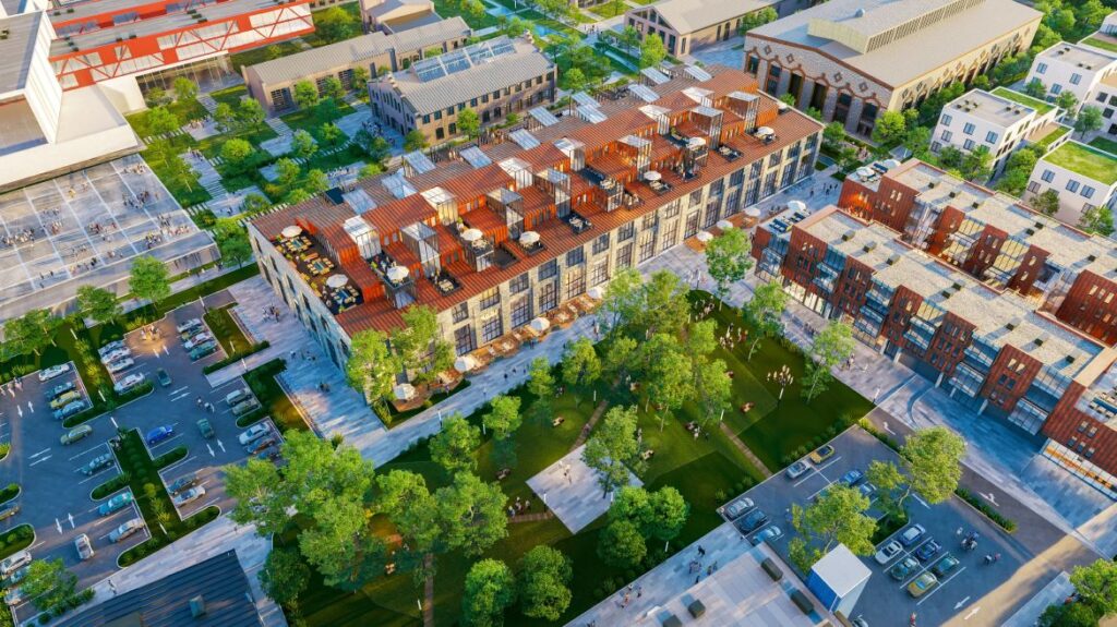 Kopli 68a (Kopli 68a) - Food services, Multi apartment, Non-food store, Office center - visualization