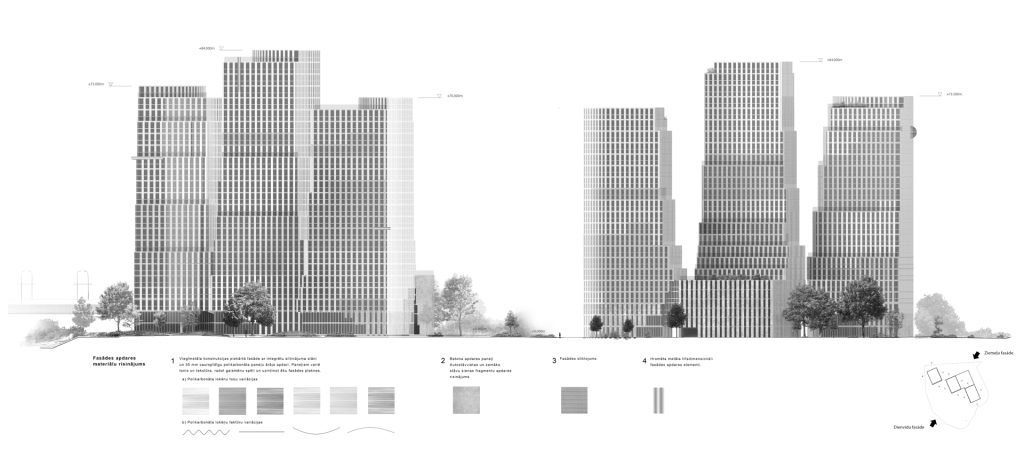 Zaķusalas Vārti - 2.Kārta - A Ēka (Zaķusalas krastmala 19) - Daugiabutis, Verslo centras - vizualizacija