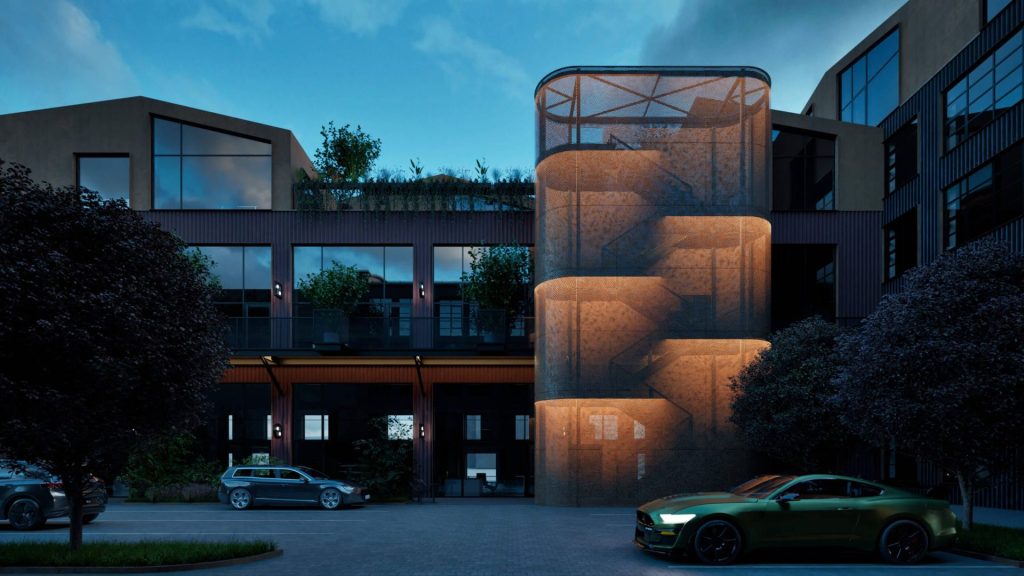 Grīziņdārzs - 3. kārta (Zemitāna iela 9 k-5) - Verslo parkas - vizualizacija