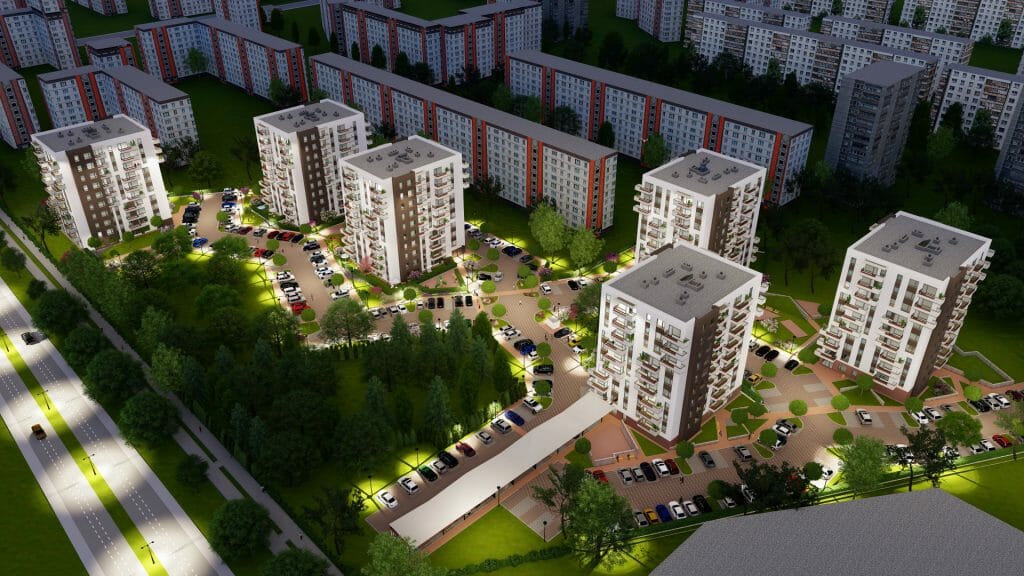 Deglava Gleznotāju rezidence - 1. kārta - "Monet", "Van Gogh" ēkas (Augusta Deglava iela 148 k-1) - Korterelamu - visuaalne