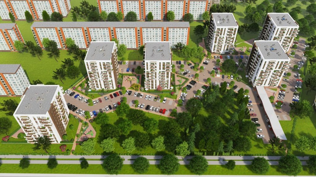 Deglava Gleznotāju rezidence - 1. kārta - "Monet", "Van Gogh" ēkas (Augusta Deglava iela 148 k-1) - Korterelamu - visuaalne